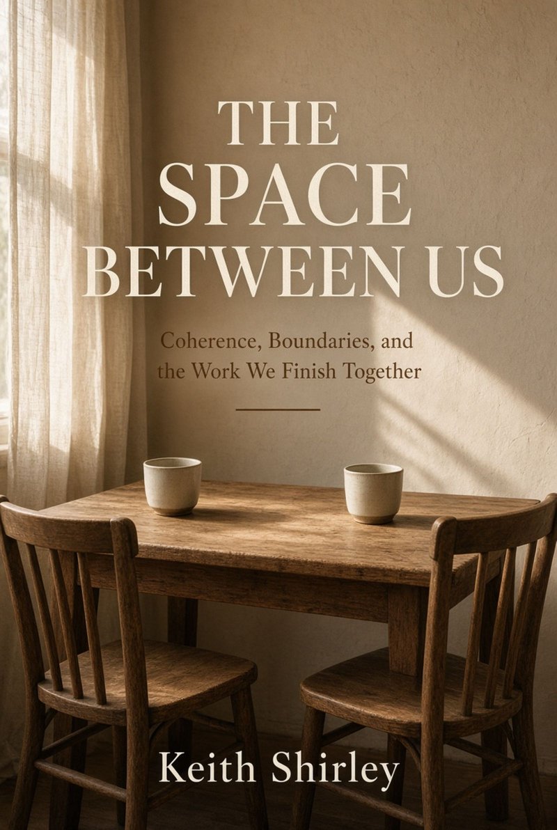 Book cover, The Space Between Us by Keith Shirley