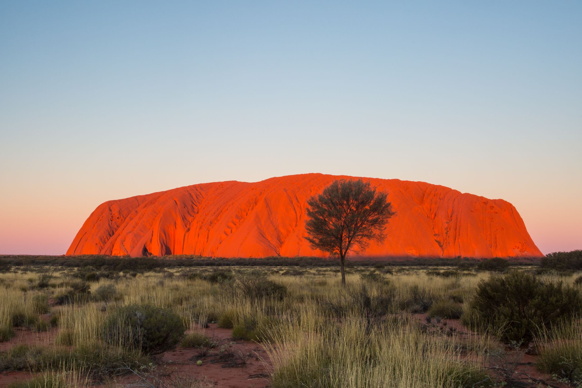 Uluru at dusk